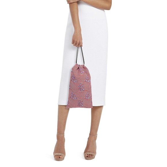 NWT Alexander Wang Ryan & Stars Stripes Drawstring Pouch Bag - Picture 3 of 5